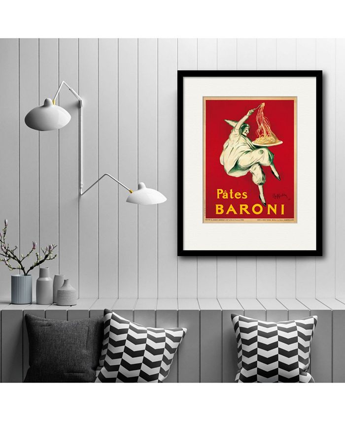 Courtside Market Pates Baroni, 1921 16" x 20" Framed and Matted Art