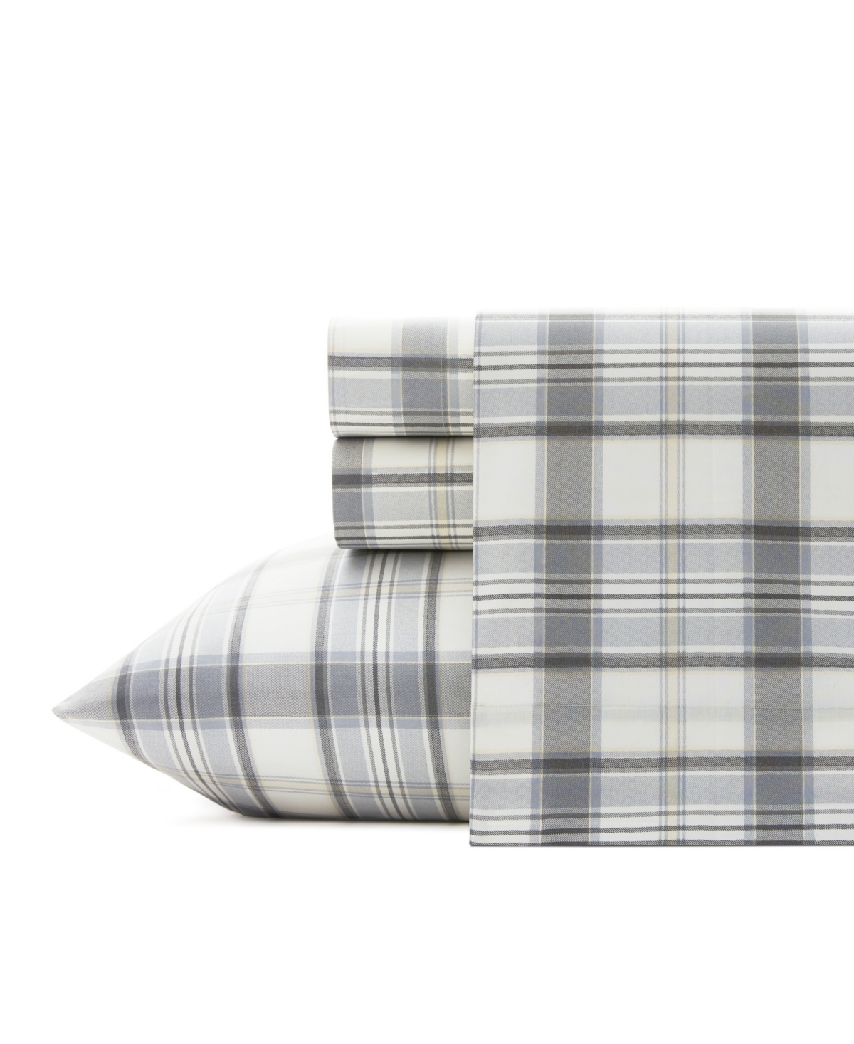 Eddie Bauer Printed 100% Cotton Percale 4-pc. Sheet Set, King In Chinook Plaid