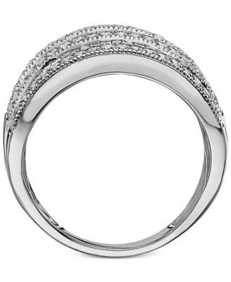 EFFY&reg; Diamond Multi-Row Statement Ring (1-1/2 ct. t.w.) In 14k White Gold, 14K Gold Or 14K Rose Gold