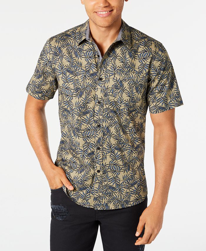 American Rag Men's Leaf Lines Shirt, Created for Macy's & Reviews ...