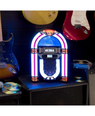 Nostalgic Wood  Countertop Jukebox with Built-in Bluetooth