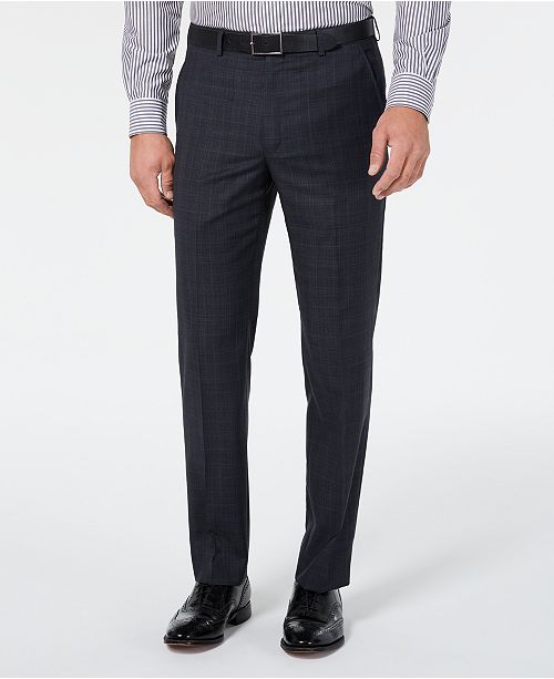 Lauren Ralph Lauren Men S Classic Fit Ultraflex Stretch Gray Blue