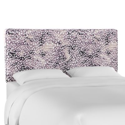 Skyline - Dylan Queen Box Seam Headboard in Aqua Dot Lavender