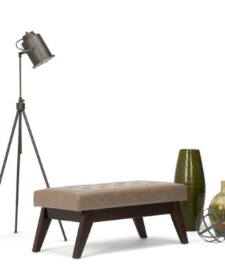 Draper Mid Century Tufted Ottoman, Direct Ship