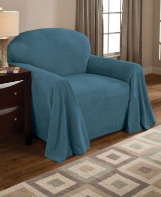 teal chair slipcover