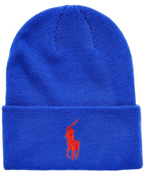 Polo Ralph Lauren Men S Big Pony Cuffed Hat Reviews Hats