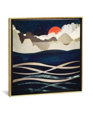 Midnight Beach by Spacefrog Designs Gallery-Wrapped Canvas Print - 18" x 18" x 0.75"