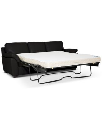 Lothan 87" Leather Queen Sleeper