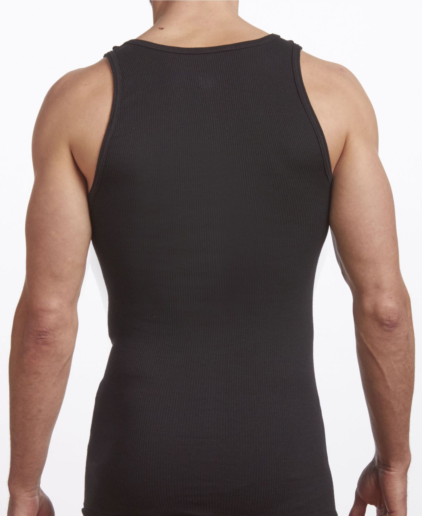 Мужские топы Stanfield's Premium Cotton 2 Pack Tank Top, цвет: Чёрный — фото 2