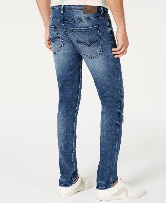 GUESS Men's Ripped Skinny Jeans Macy's