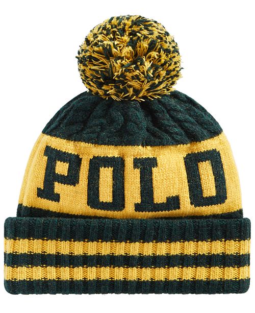 Polo Ralph Lauren Men S Aran Cuffed Pom Pom Hat Reviews