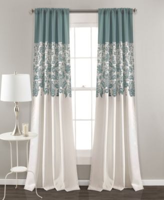 Lush Decor Estate Garden Light-Filtering Single Window Panel Curtain