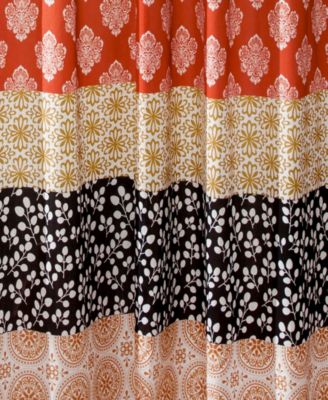 Lush Decor Bohemian Stripe Window Curtain Panels