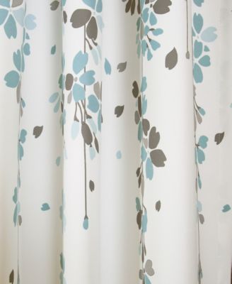 Weeping Flower Light Filtering Window Curtain Panels