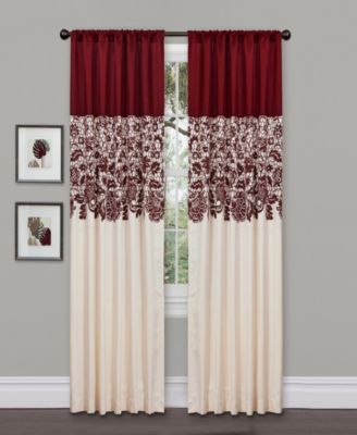 Lush Decor Estate Garden Light-Filtering Single Window Panel Curtain