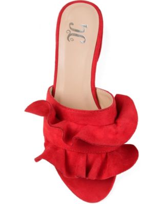 Women's Sabica Ruffle Slip On Dress Sandals