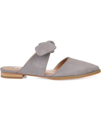 Women's Telulah Wide Width Bow Slip On Flat Mules
