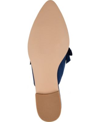 Women's Kessie Ruffle Pointed Toe Slip On Mules