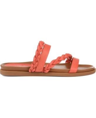 Women's Colette Braided Strappy Open Toe Flat Sandals
