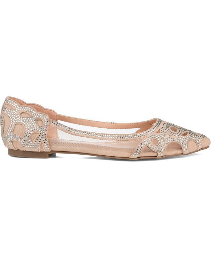 Journee Collection Women's Batavia Embellished Flats Macy's
