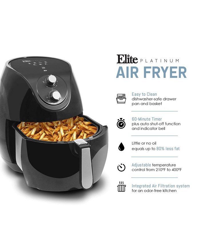 Elite Gourmet Elite Platinum XL Deluxe 7 Quart Air Fryer with