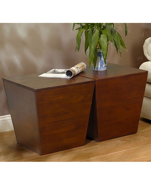 Winsome Mesa Storage Cube End Table & Reviews Furniture Macy's