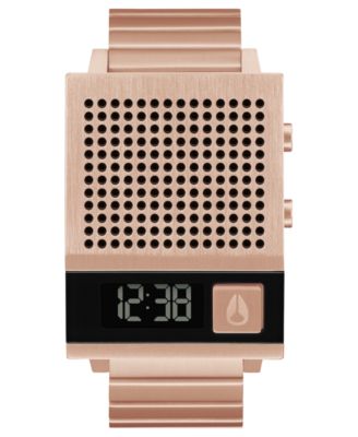 Nixon - Unisex Dork Too Rose Gold-Tone Stainless Steel Bracelet Watch 38mm
