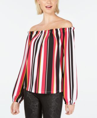 macy's inc off the shoulder tops