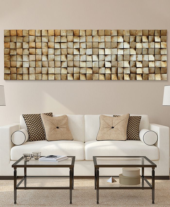 Empire Art Direct 'Textured 2' Metallic Handed Painted Rugged Wooden