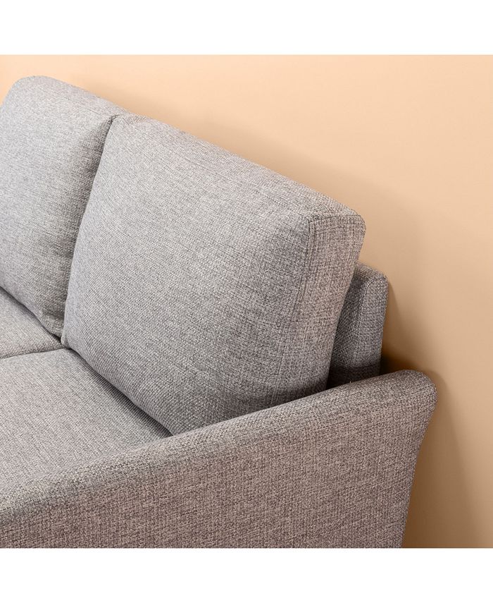 Zinus Jackie Classic Upholstered Loveseat & Reviews Furniture Macy's