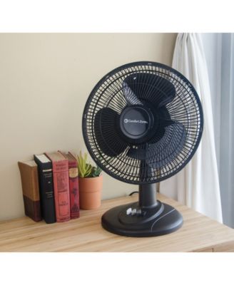 Comfort Zone Cz121Bk 12" Oscillating Table Fan