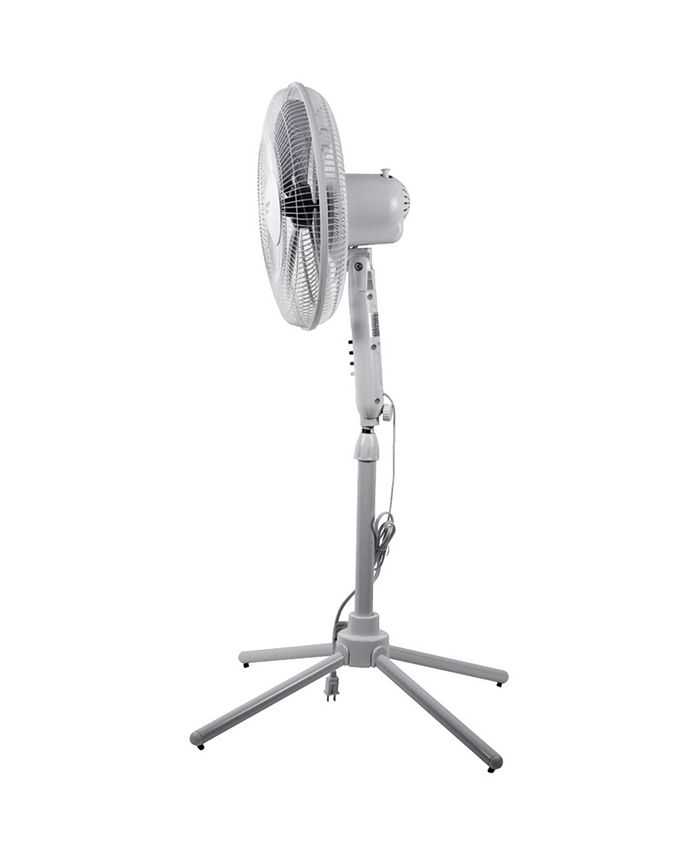 Comfort Zone Czst161Bte 16" Oscillating Pedestal Quad Pod Fan Macy