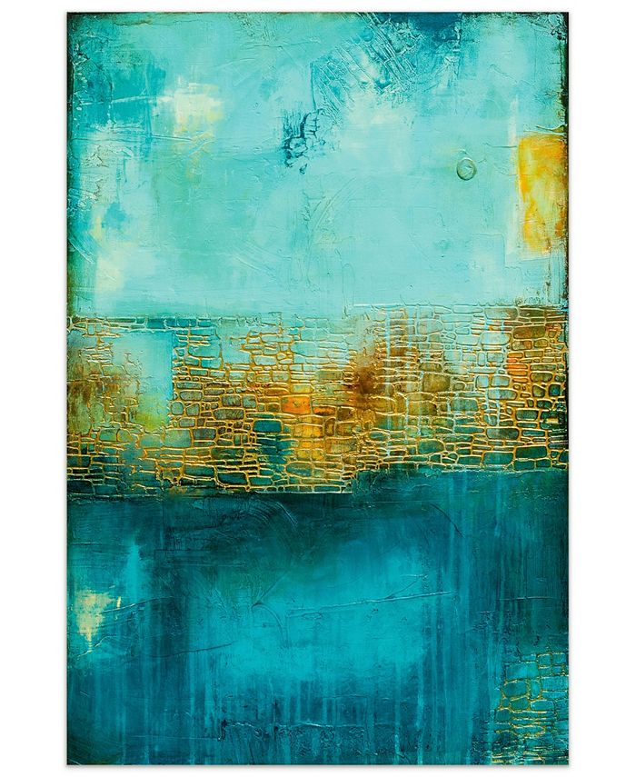 Empire Art Direct 'Castle Court' Frameless Free Floating Tempered Art