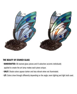 Tiffany Style Butterfly Lamp-Stained Glass Table Lamp
