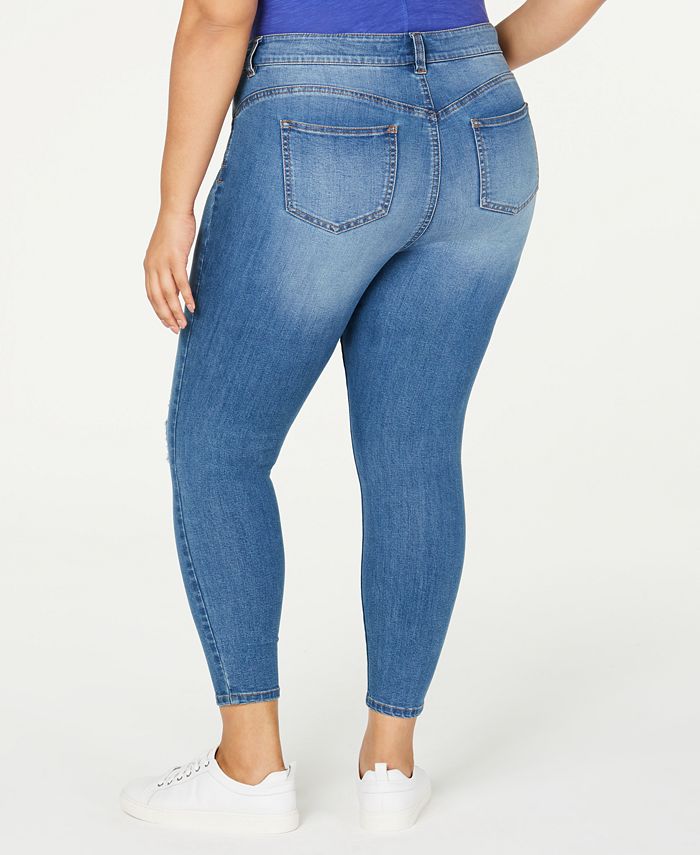 Celebrity Pink Trendy Plus Size Sweetheart Back Tummy Pannel Skinny