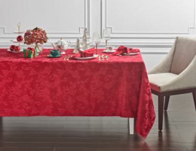 Martha Stewart Collection Winter Scroll Table Linen Collection, Created for Macy's