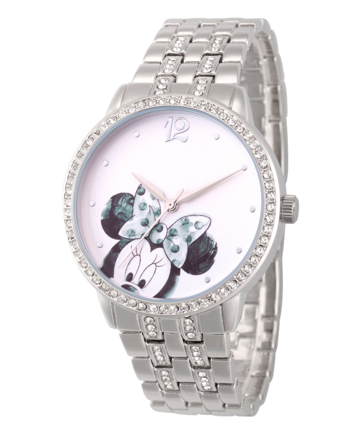 Women's Disney Minnie Mouse Silver Bracelet Watch 40mm - Silver
