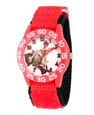 image of EwatchFactory Boy-s Disney Toy Story 4 Duke Caboom red Plastic Time Teacher Strap Watch 32mm