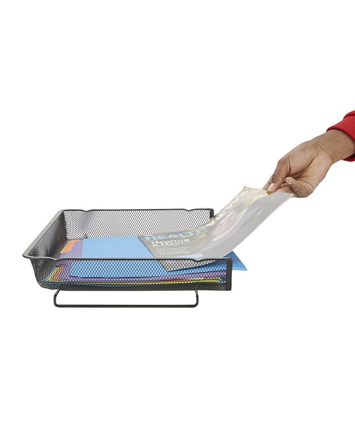 Mind Reader 2 Piece Stackable Letter Legal Tray, Desktop File Organizer ...