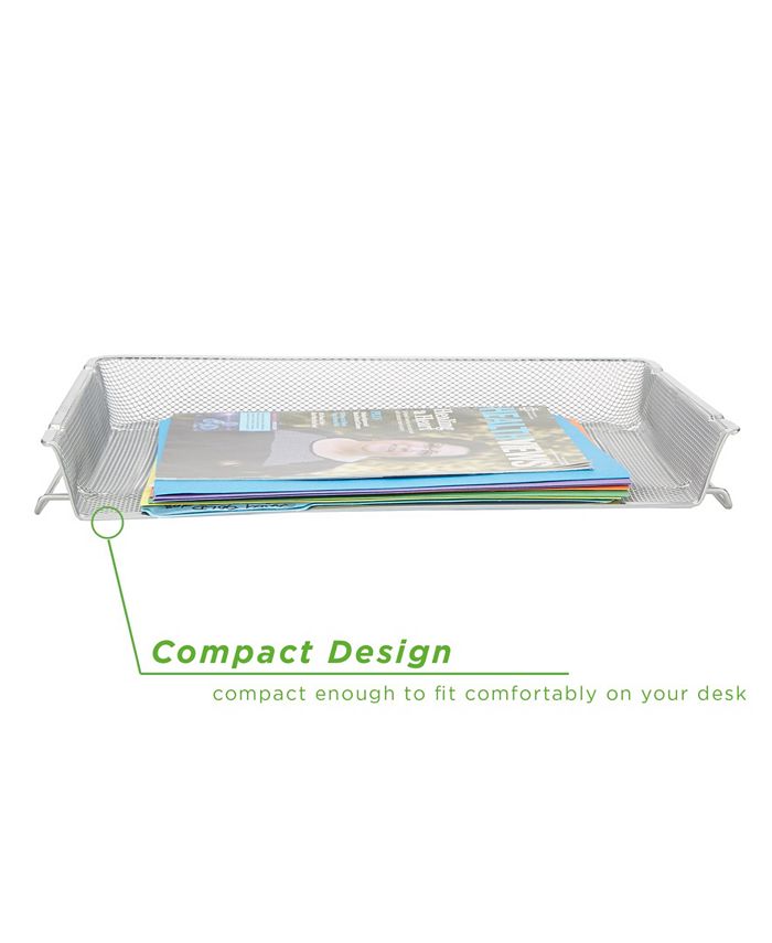 Mind Reader 2 Piece Stackable Letter Legal Tray, Desktop File Organizer ...