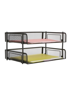 Mind Reader 2 Piece Stackable Document Holder, File Organizer