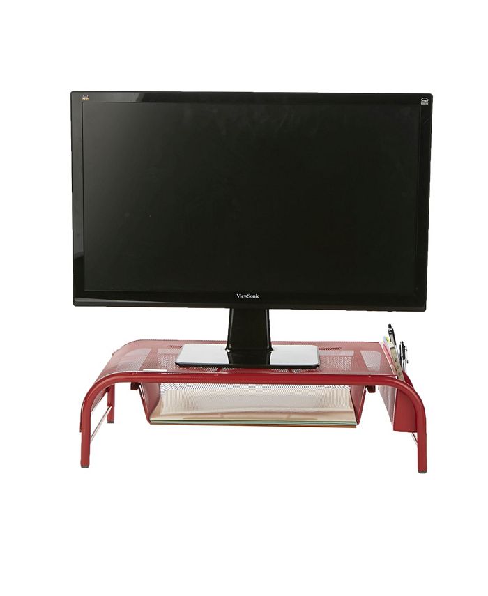 Mind Reader Metal Mesh Monitor Stand And Desk Organizer With Drawer Macy's