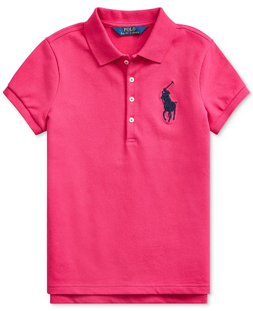 Polo Ralph Lauren Big Girls Stretch Mesh Polo Shirt Reviews