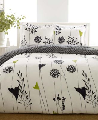 Perry Ellis - Asian Lily Full/Queen Duvet Cover Set