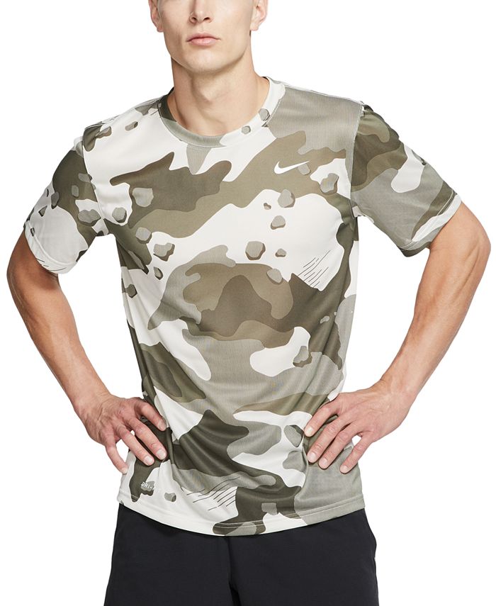 Nike Men's Dri-FIT Camo Training T-Shirt - Macy's
