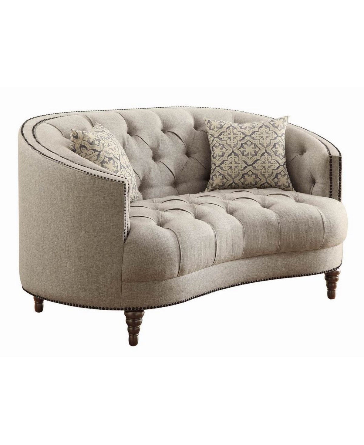 Coaster Home Furnishings Avonlea Loveseat with Button Tufting