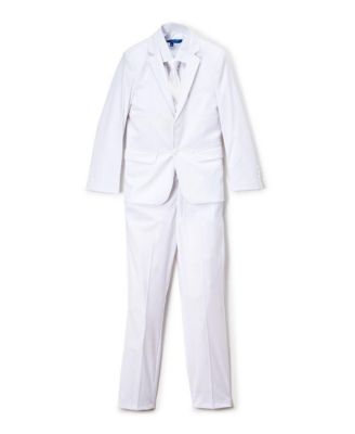 Big Boy's 5-Piece Shirt, Tie, Jacket, Vest and Pants Solid Suit Set