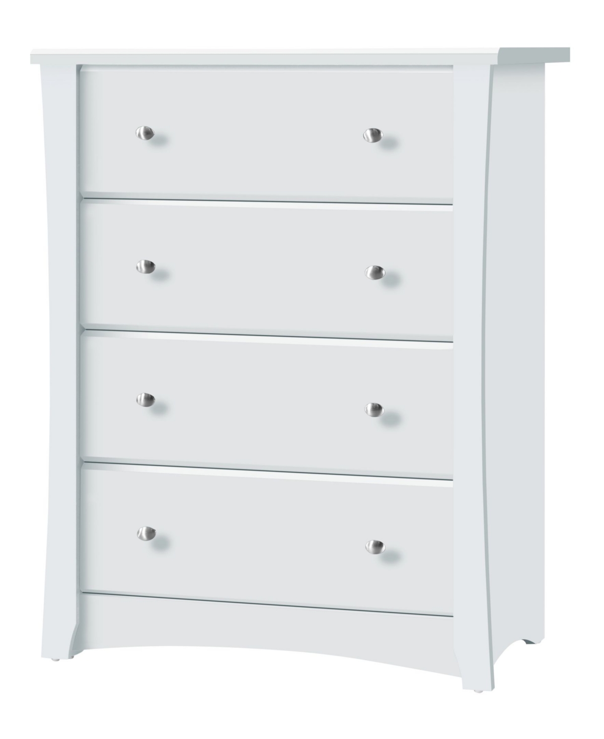 Storkcraft Crescent 4 Drawer Chest - White