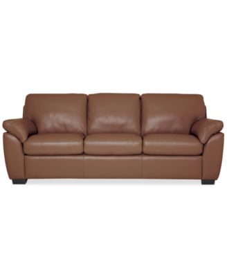 Lothan 87" Leather Sofa, Created for Macy's