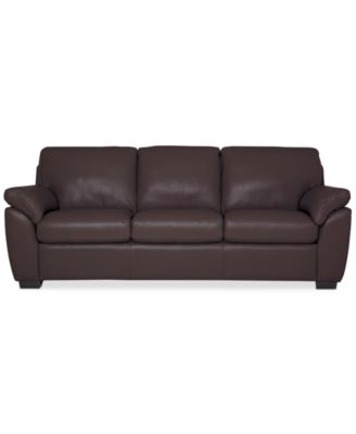 Lothan 87" Leather Sofa, Created for Macy's